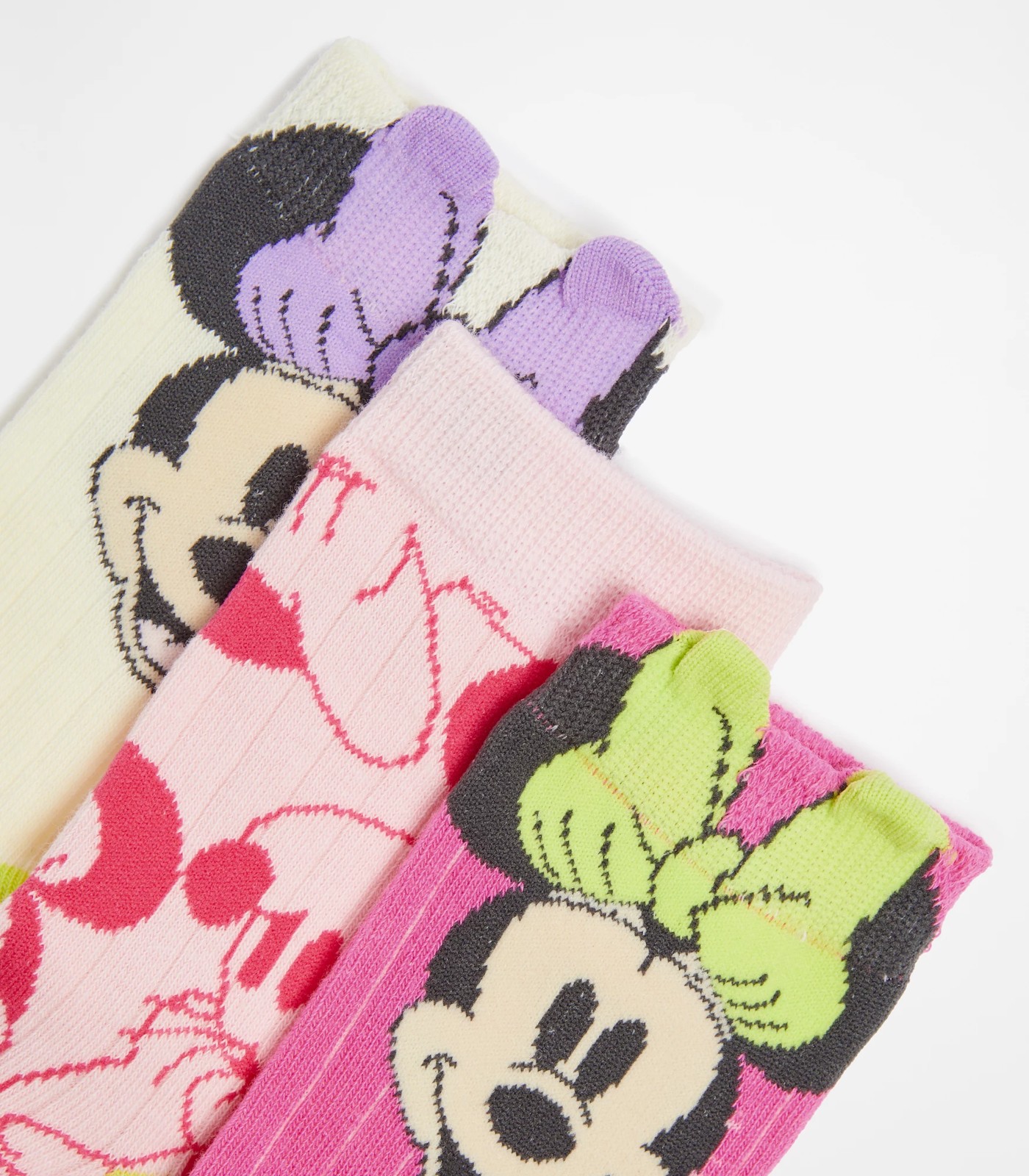 Disney Minnie Mouse Girls Crew Socks 3 Pack | Target Australia