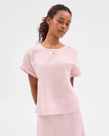 Petites European Linen T-Shirt