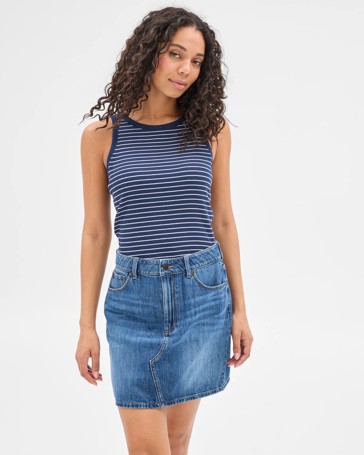 Denim Mini Skirt