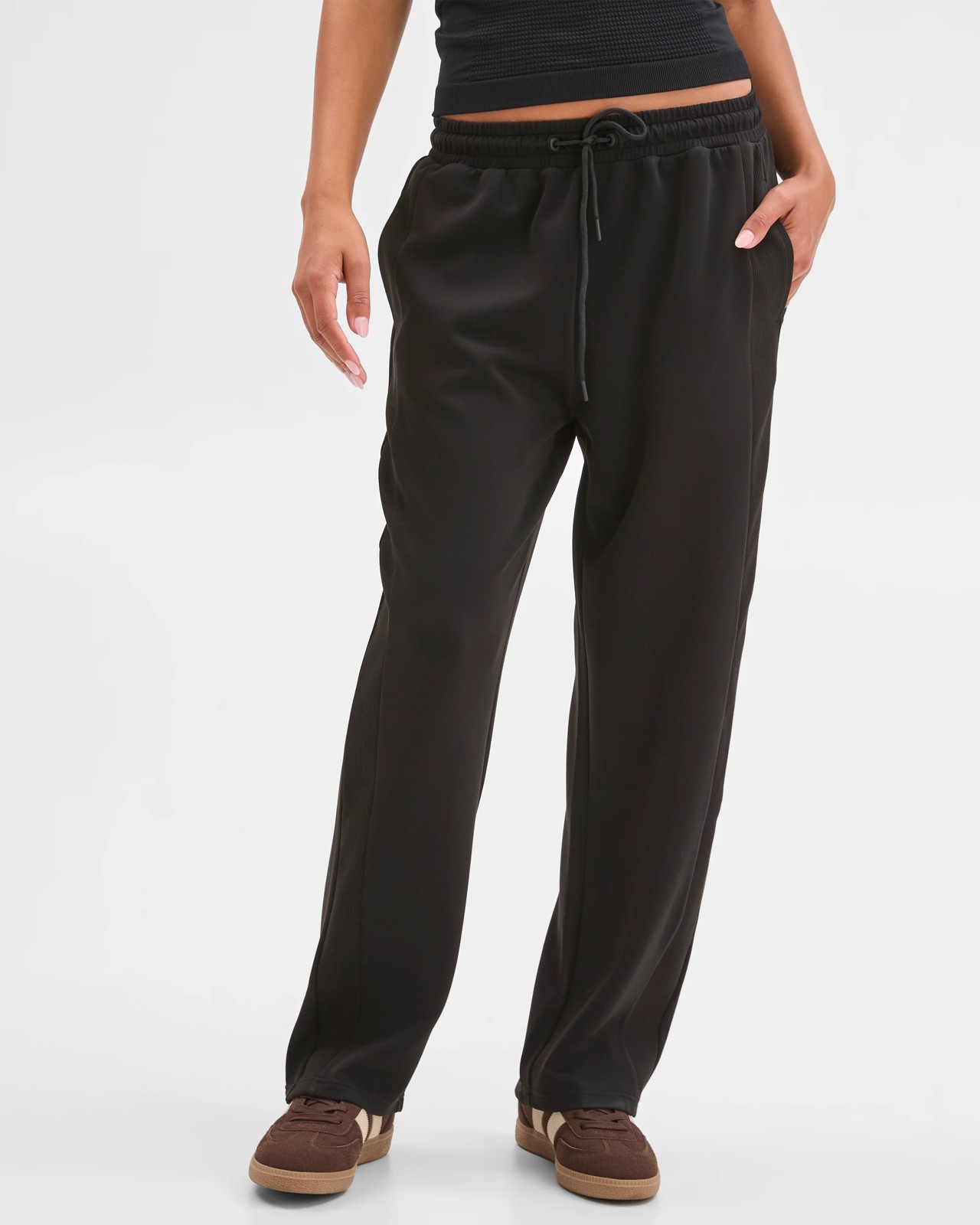 Knit Panel Movement Wide Leg Pants 3 of 5