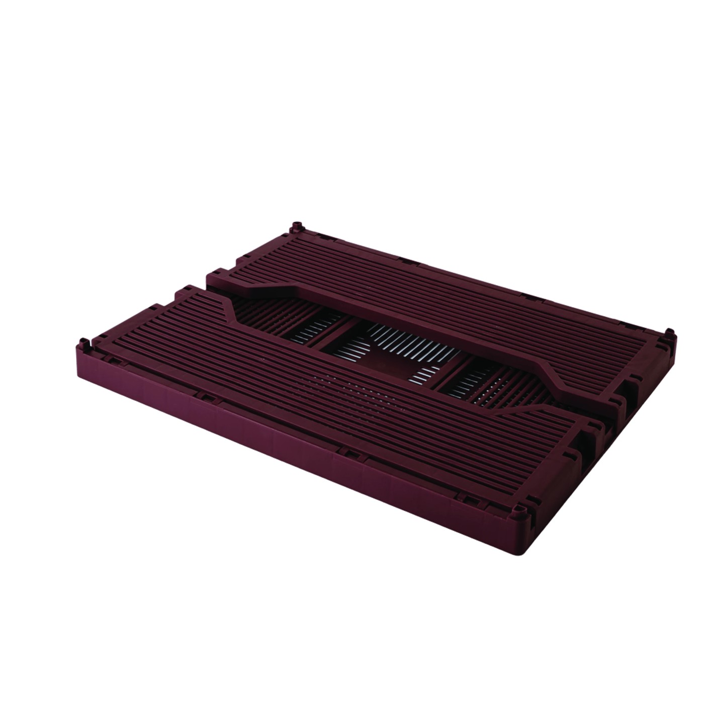 Anko 13L Linear Collapsible Crate - Medium - Burgundy 4 of 4