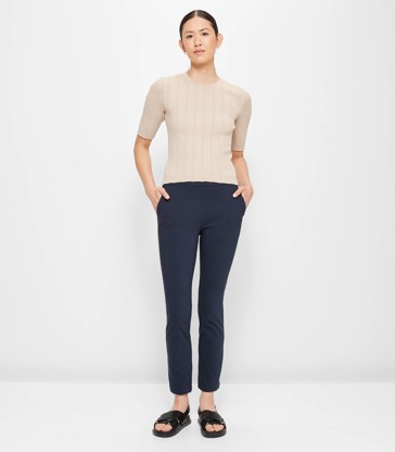 Carrie Skinny Ankle Length Bengaline Pants - Preview