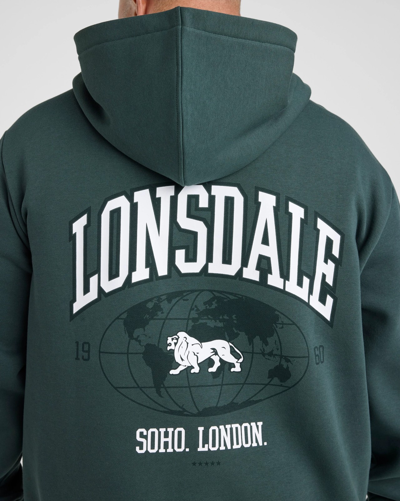 Lonsdale London Plus Sport Hoodie - Kelp 4 of 5