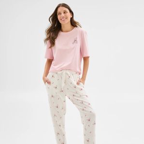 Womens Australian Cotton Blend Jogger Sleep Pyjama Pants