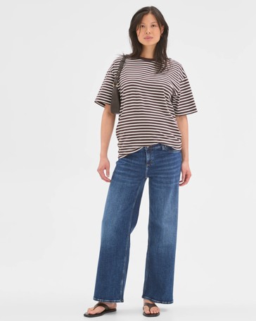 Maternity Under The Belly Denim Wide Leg Jeans