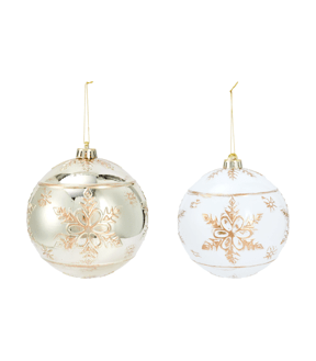 Large Luxury Bauble, Assorted - Anko