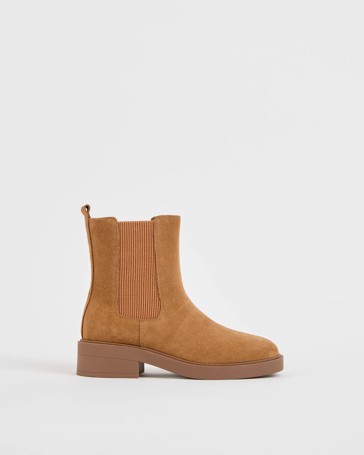 Genuine Suede Chelsea Boot - Coria