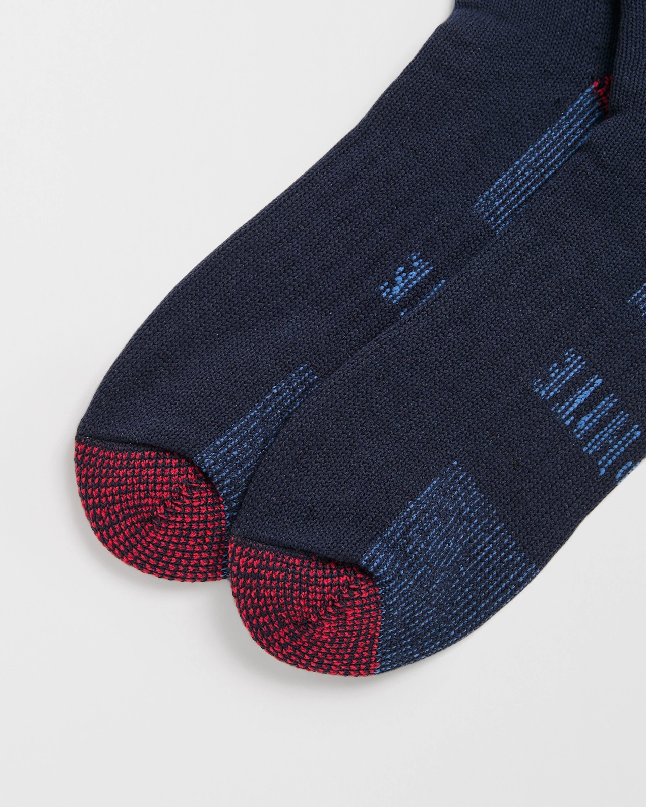 Graphite Wool Blend 2 Pack Crew Work Socks - Navy 2 of 3