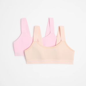 Girls Micro Performance Crop Tops 2 Pack - Maxx