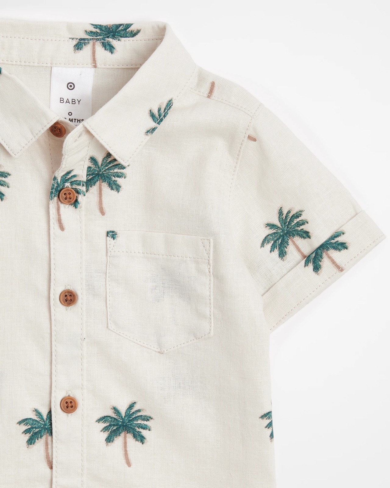 Baby Linen Blend Shirt 2 of 3