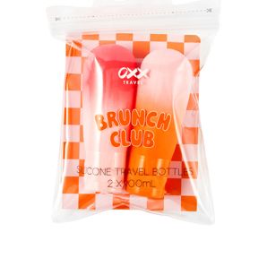 OXX Travel 2 Pack Brunch Club Silicone Travel Bottles product image