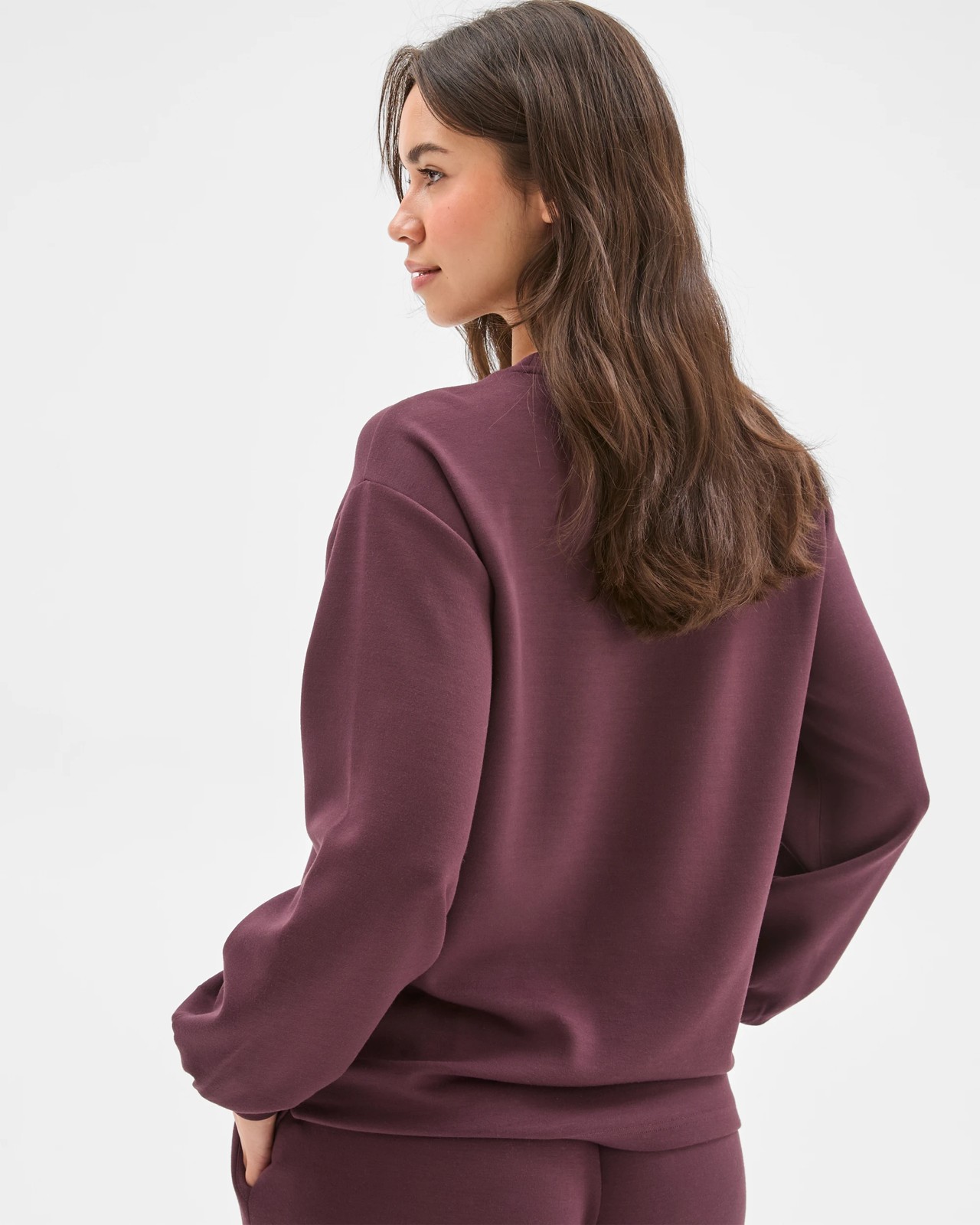 Long Sleeve Modal Blend Crew Sleep Jumper 6 of 6