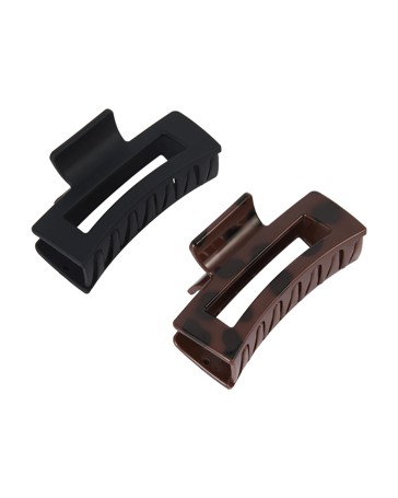 OXX Haircare 2 Piece Flexi Rectangle Claw Hair Clips