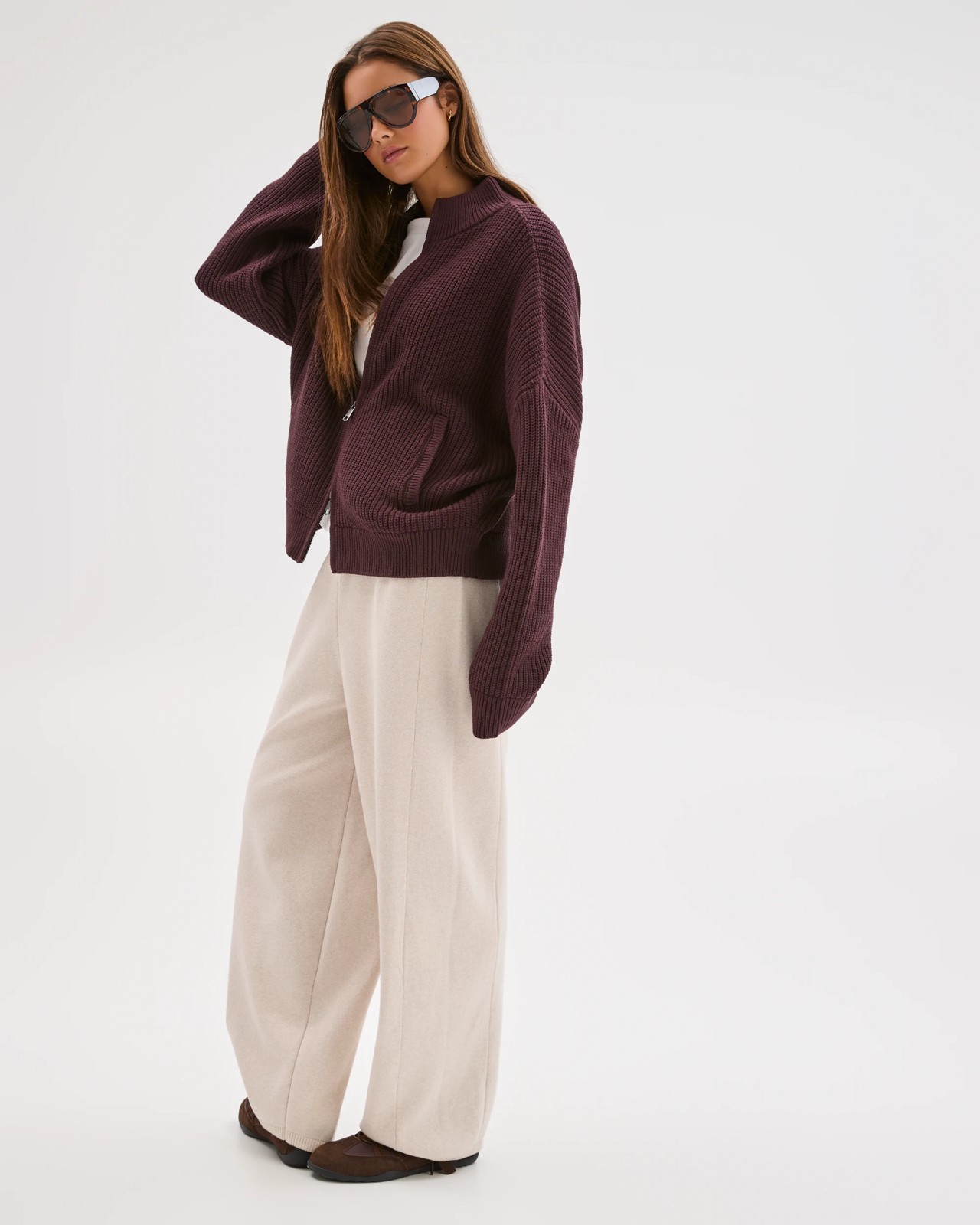 Lily Loves Australian Cotton Blend Lounge Knit Pants - Oatmarle 5 of 5