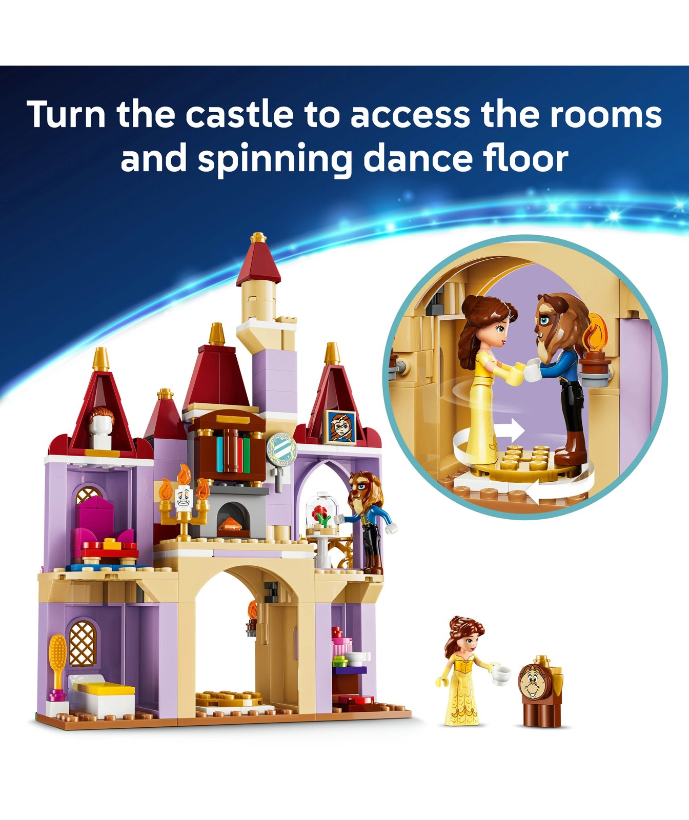 LEGO® Disney Princess Belle & the Beast's Enchanted Castle 43289 3 of 5