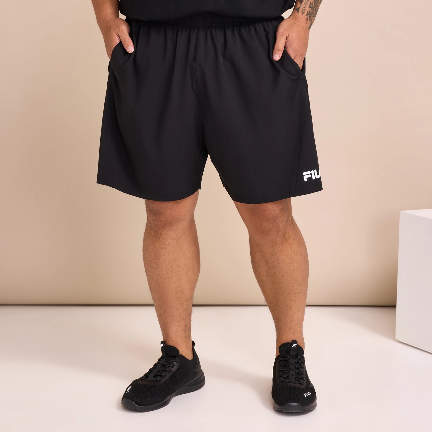 Fila Plus Judd Shorts Black Target Australia