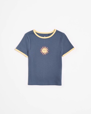 Australian Cotton Rib Ringer T-shirt