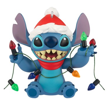 Hallmark Keepsake Disney Lilo & Stitch Shines Bright Christmas Tree Ornament