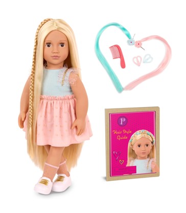 Our Generation Poppy "From Hair to There" 18-inch Hair Grow Doll with Extendable Braid
