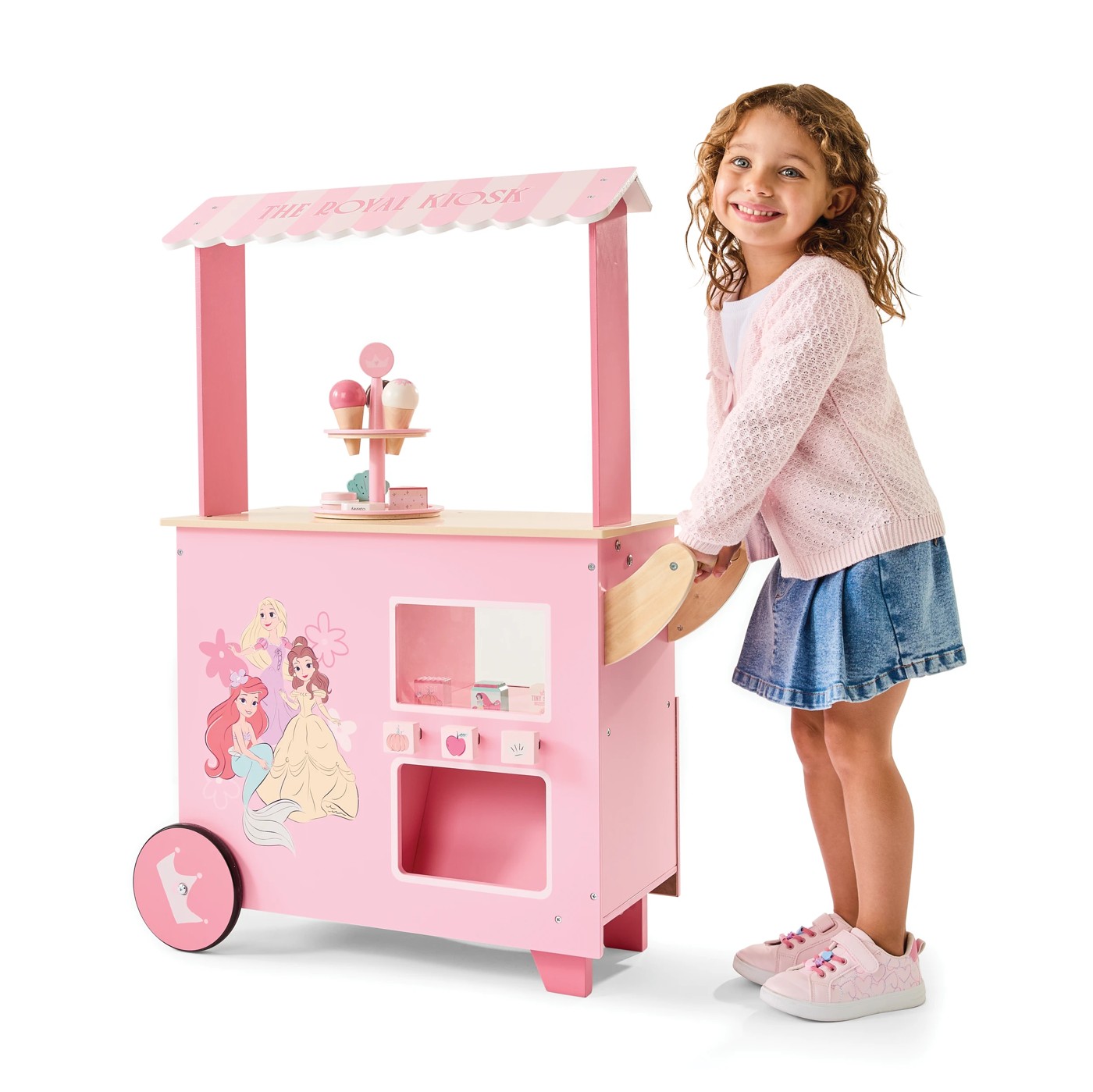 Disney Princess Wooden Ice Cream Vending Cart 2 of 6