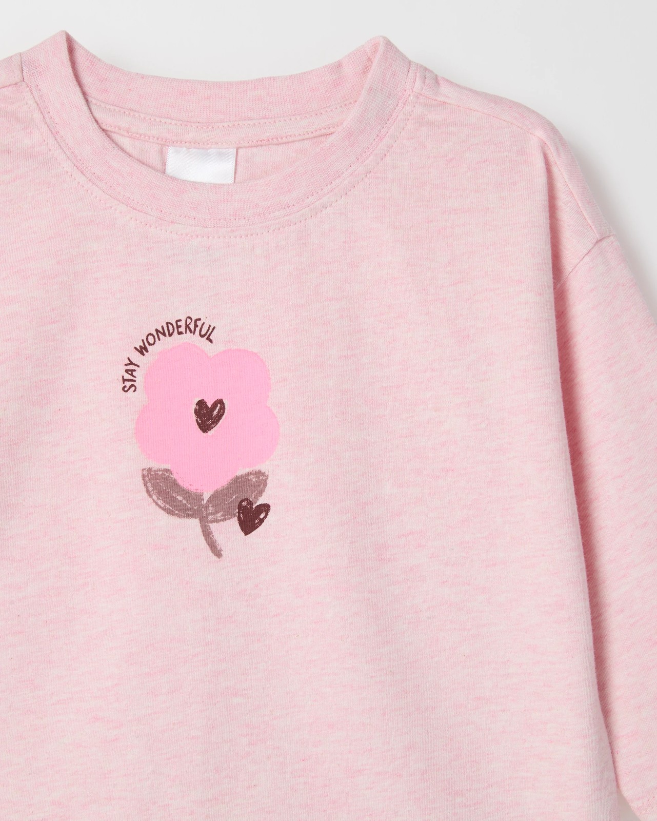 Baby Organic Cotton Long Sleeve Print T-Shirt - Flower / Pink 5 of 5