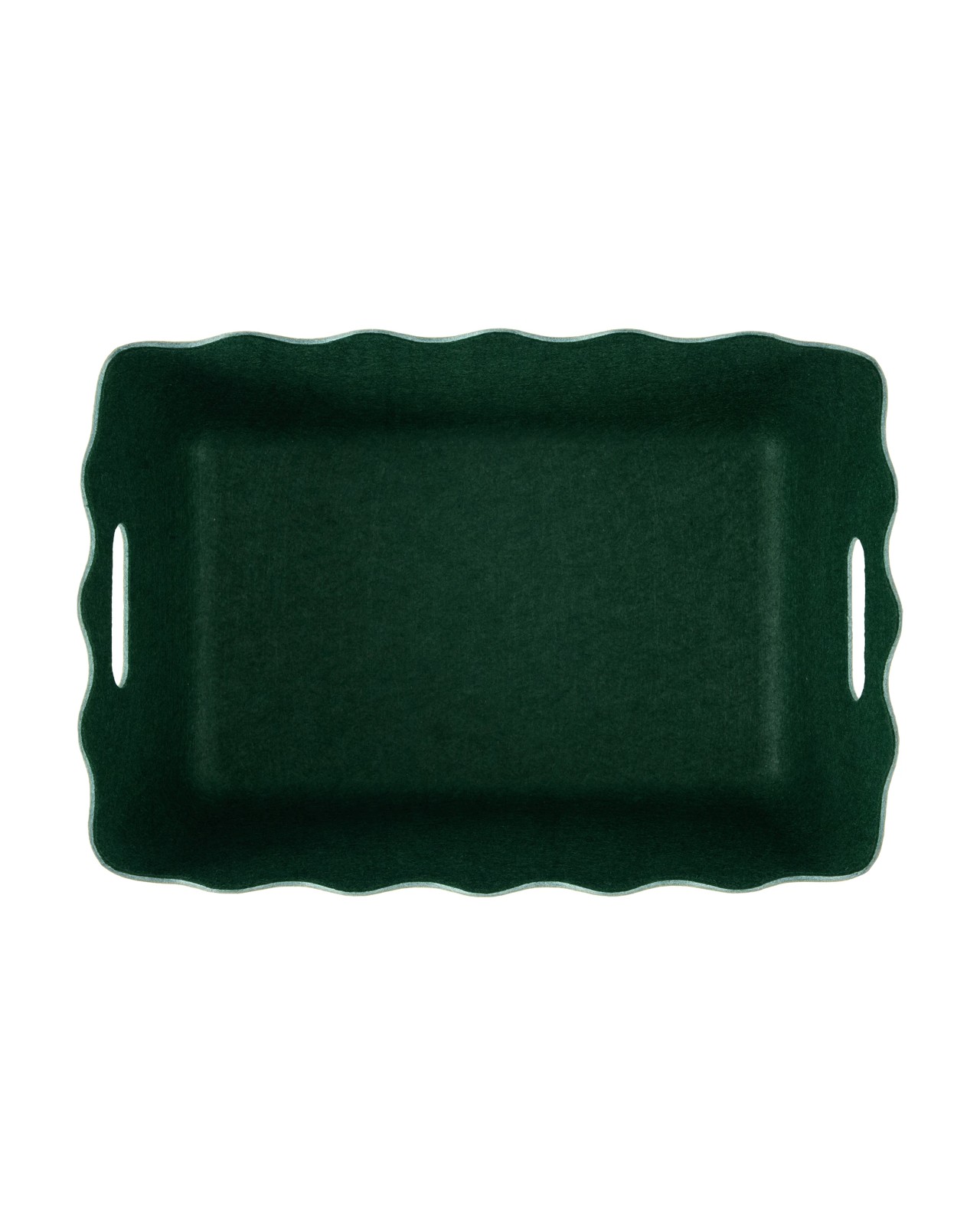 Anko 2 Tone Wave Felt Basket - Green 4 of 5