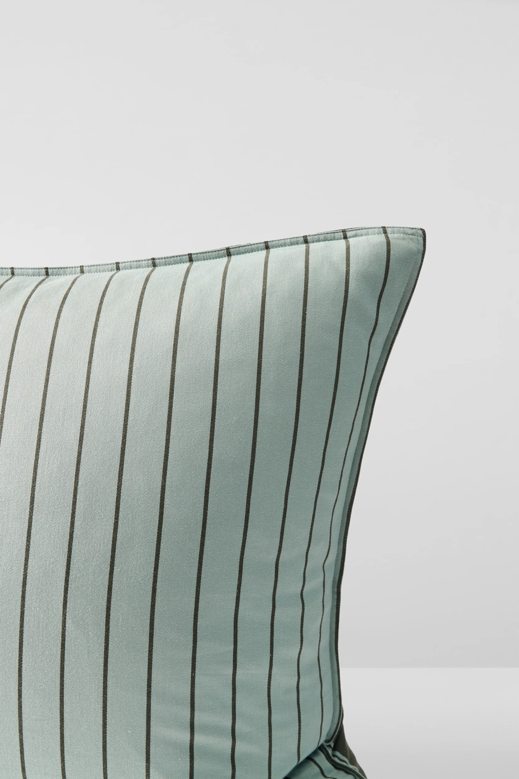 Rayne Stripe Stonewash European Pillowcase - Moss Green 6 of 6