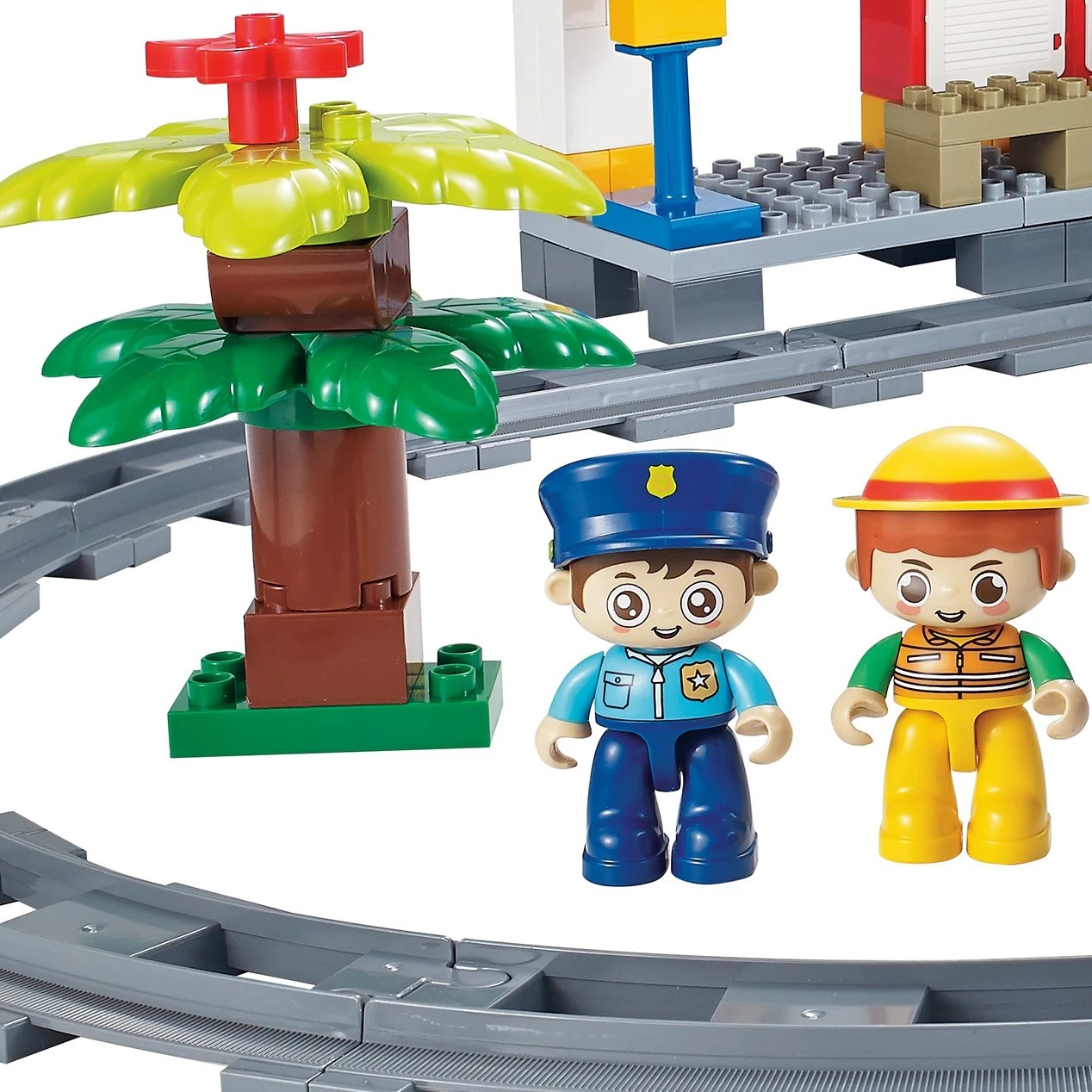 170 Piece Junior Blocks: Railway Station with Motorised Train Playset 5 of 6