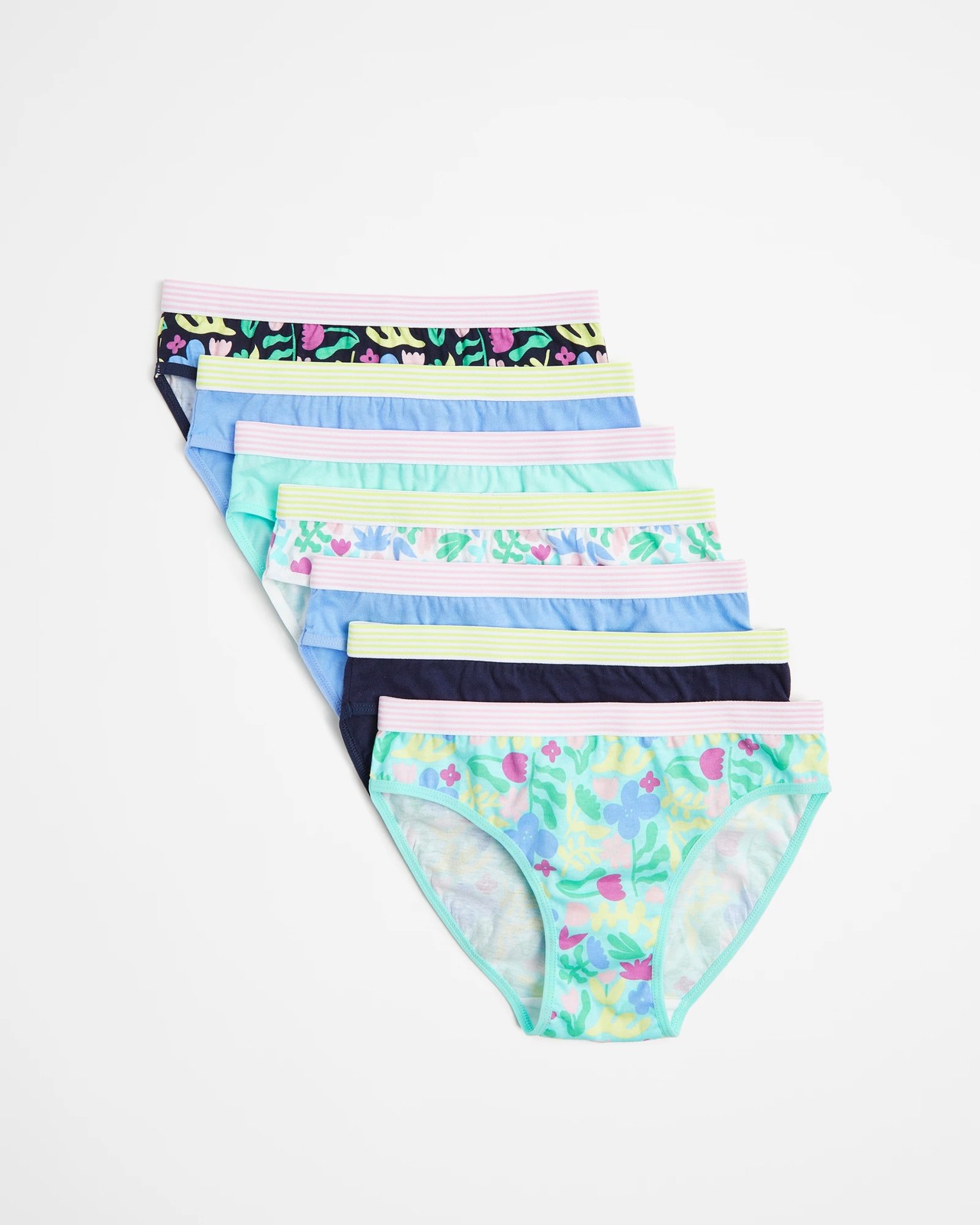 7-Pack Patterned Underwear for Toddler Girls