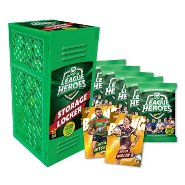 2026 NRL League Heroes Blaster Cards Storage Locker