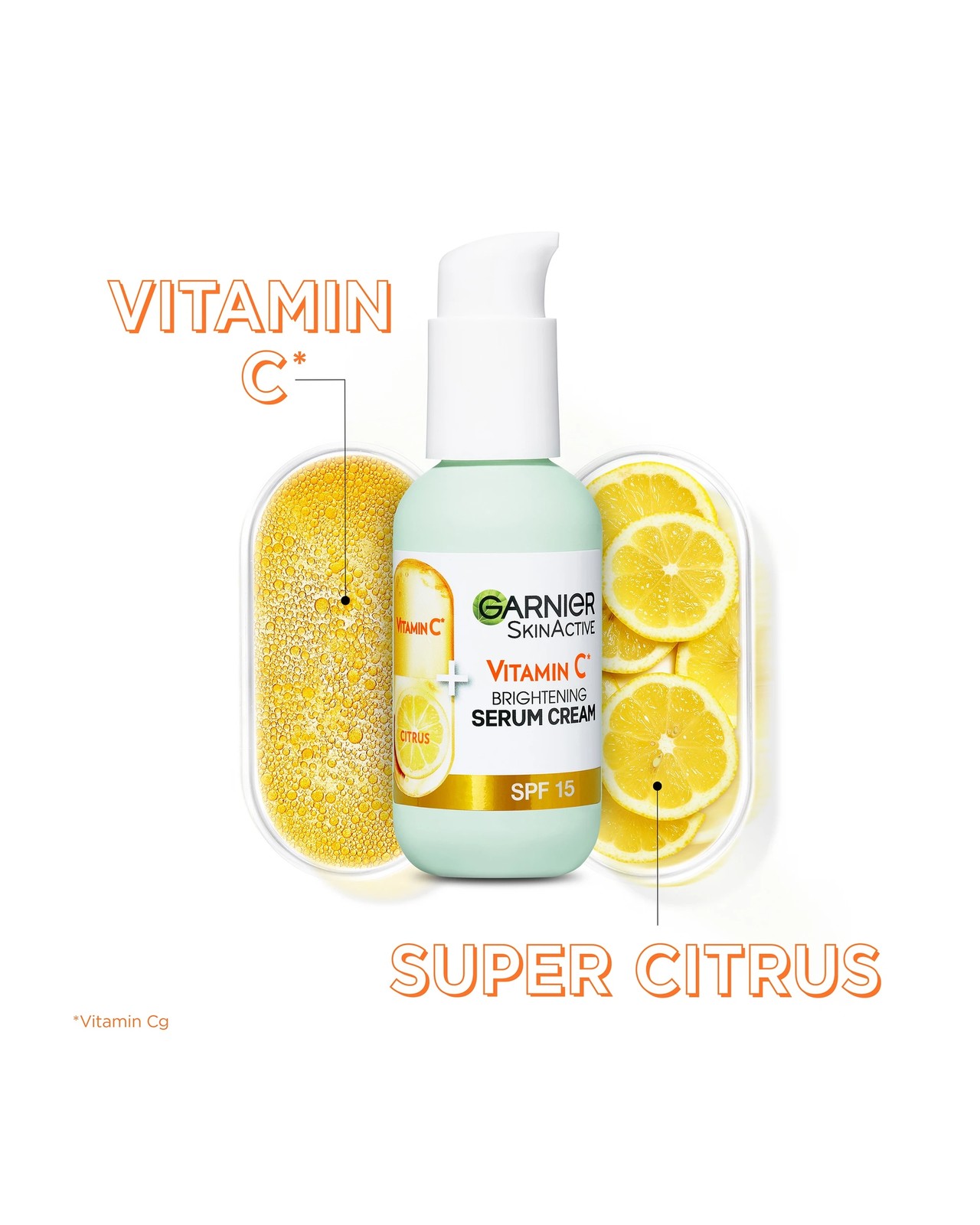 Garnier SkinActive 2 in 1 Brightening Serum Cream 50ml - Vitamin C 3 of 6