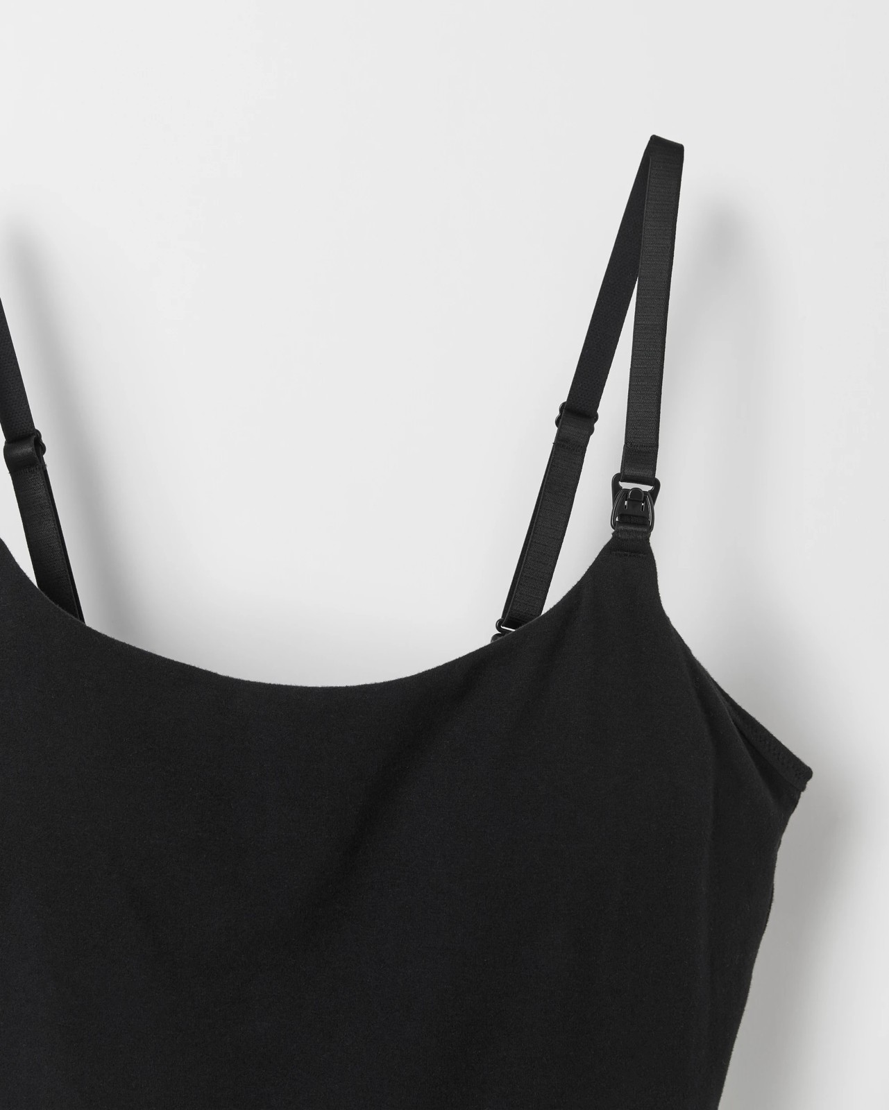 Organic Cotton Maternity Nursing Cami - Black 2 of 4