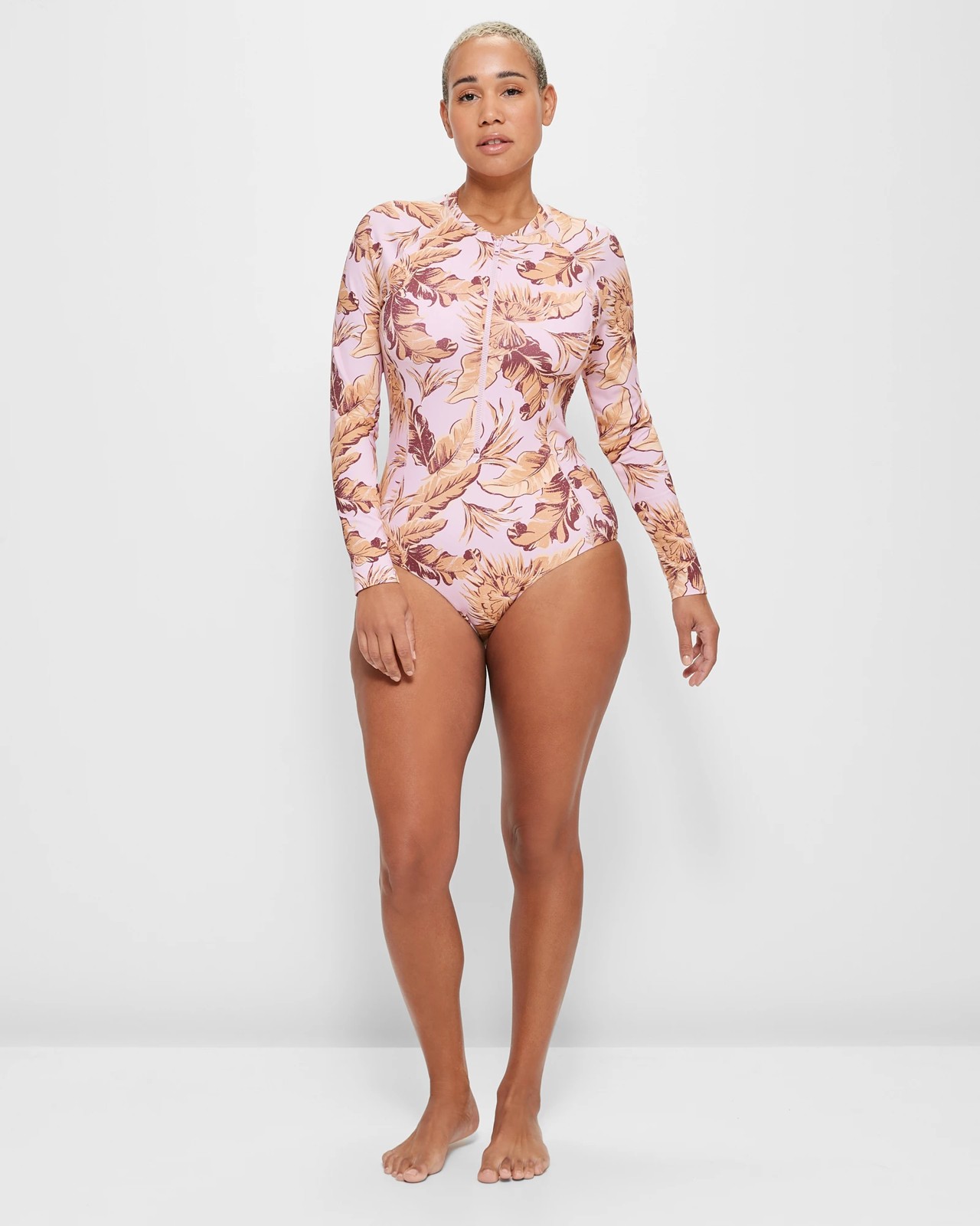 Smooth Long Sleeve Swim Surfsuit