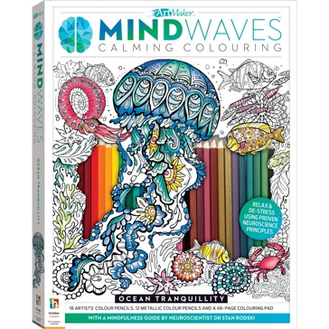 Art Maker Mindwaves Calming Colouring: Ocean Tranquillity Kit