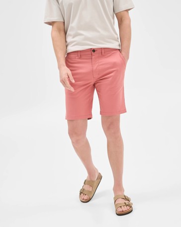 Australian Cotton Blend Slim Chino Shorts