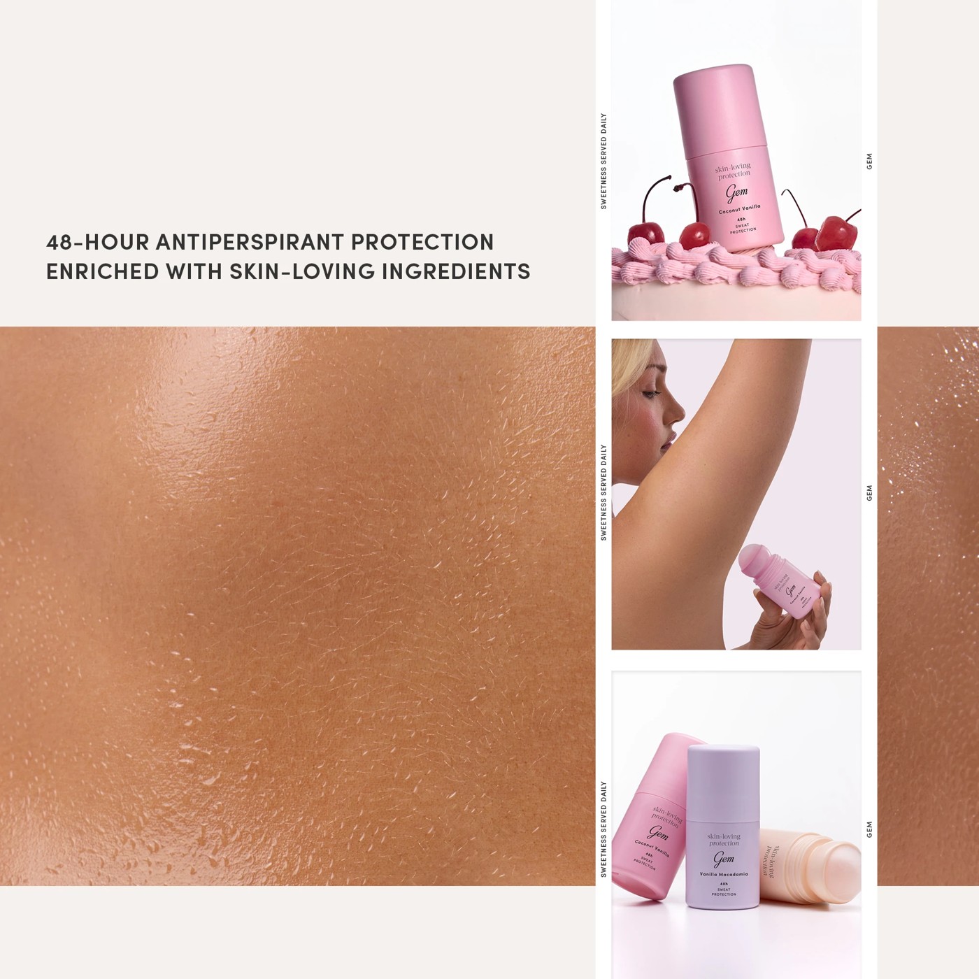 Gem Skin Loving Roll on Deodorant 50ml - Coconut & Vanilla 3 of 5