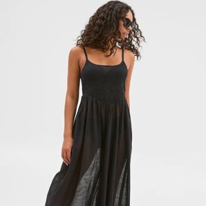 Resort Shirred Midi Dress product image