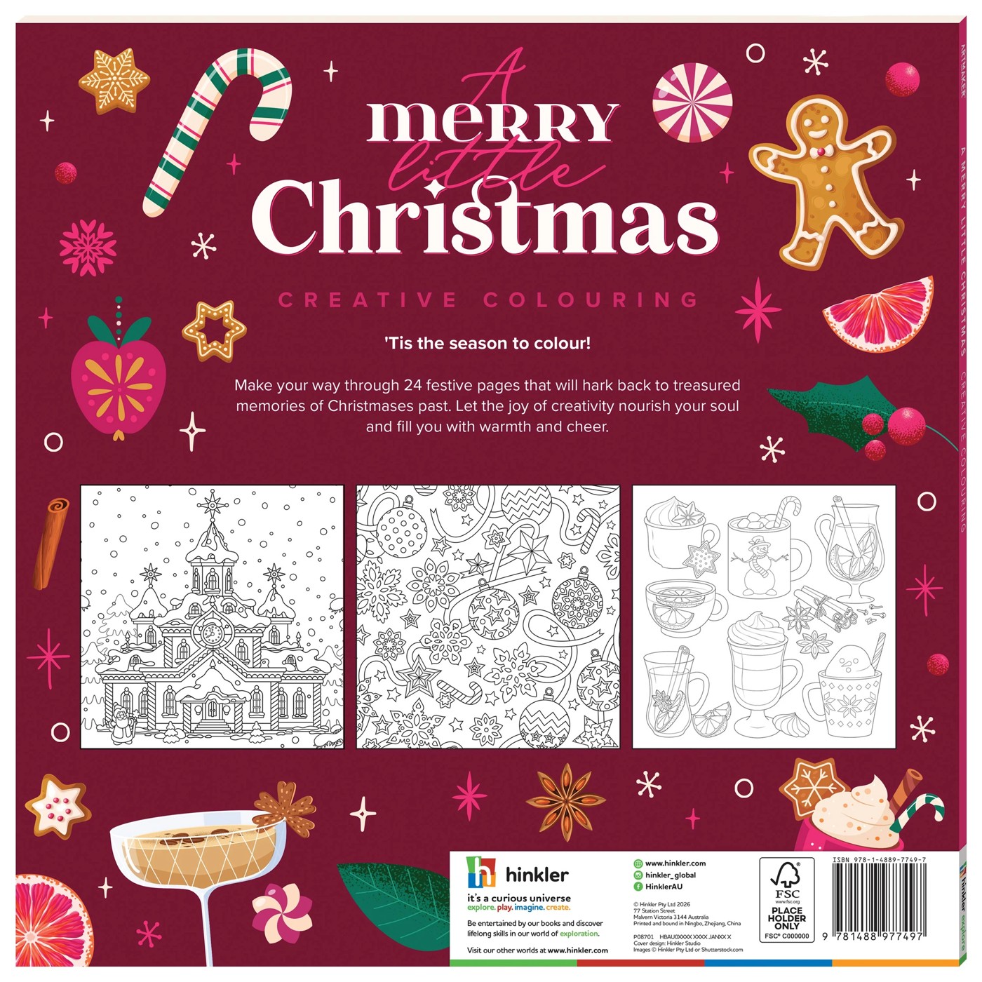 Art Maker A Merry Little Christmas Creative Colouring Book 2 of 5