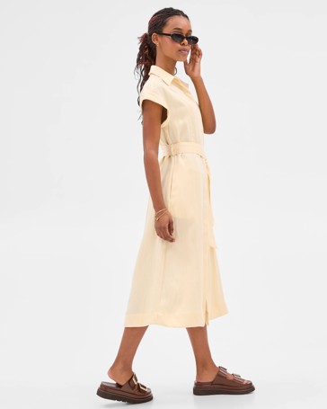 Petites Midi Shirt Dress