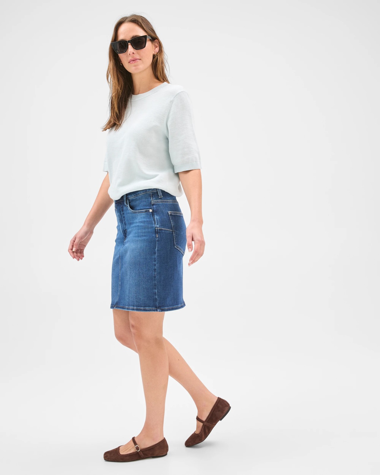 Shape Your Body Classic Mini Denim Skirt 5 of 5