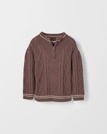 Australian Cotton Blend 1/4 Zip Knit Jumper