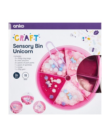 Anko 11 Piece Sensory Bin Unicorn