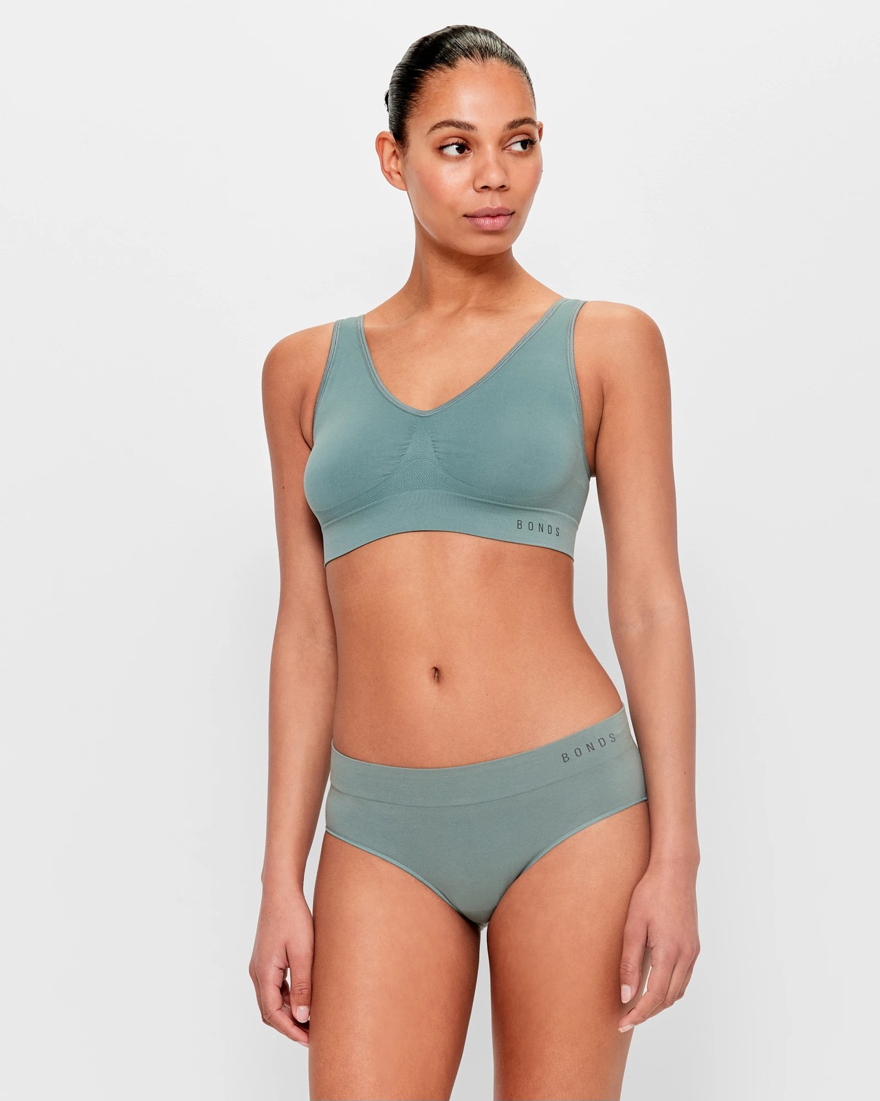 Bonds Seamless Midi Briefs - Green