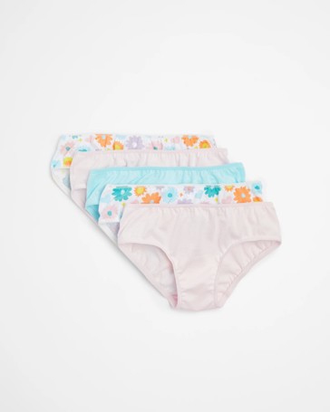 Girls Essential Briefs - 5 Pack