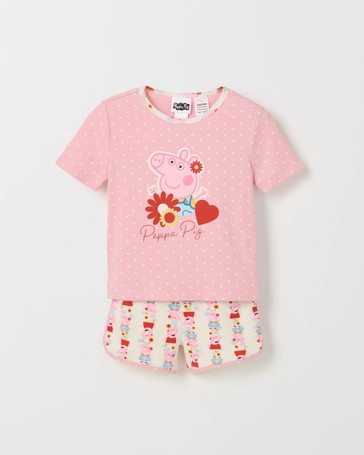 Peppa Pig Australian Cotton Blend Younger Girls Knit Pyjama Set