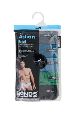 Bonds 5 Pack Action Briefs