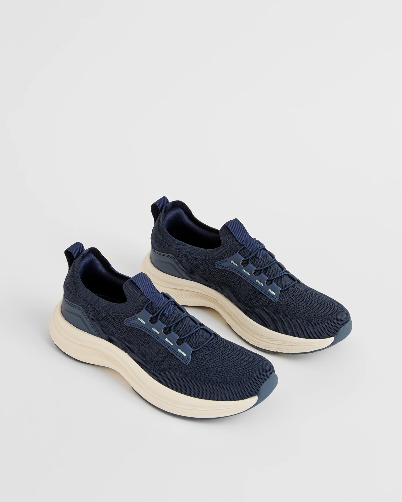 Slip On Elastic Sneaker - Navy 2 of 3