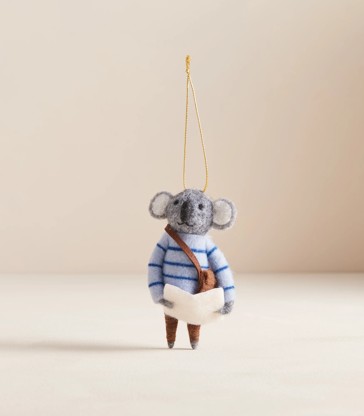 Felt Koala Christmas Decoration