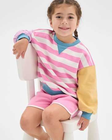 Australian Cotton Blend Jumper and Shorts Set