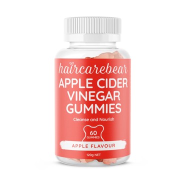 60 Pack Haircarebear Apple Cider Vinegar Gummies 120g